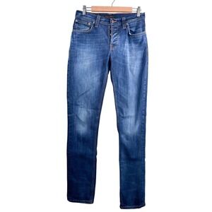 Nudie Jeans Grim Tim jeans slim fit low rise Y2K preppy dandy sz 32x34